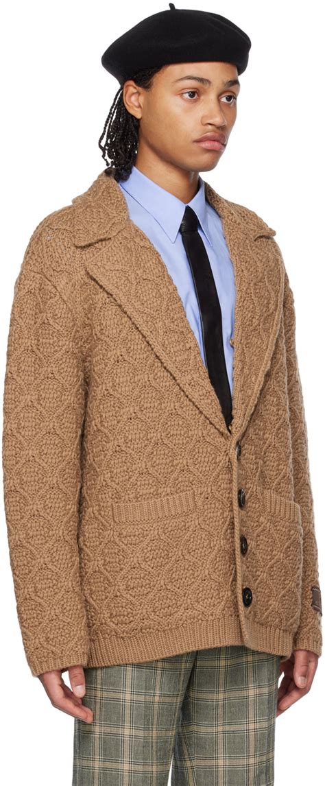 gucci shawl zip cardigan|Gucci outlet cardigan.